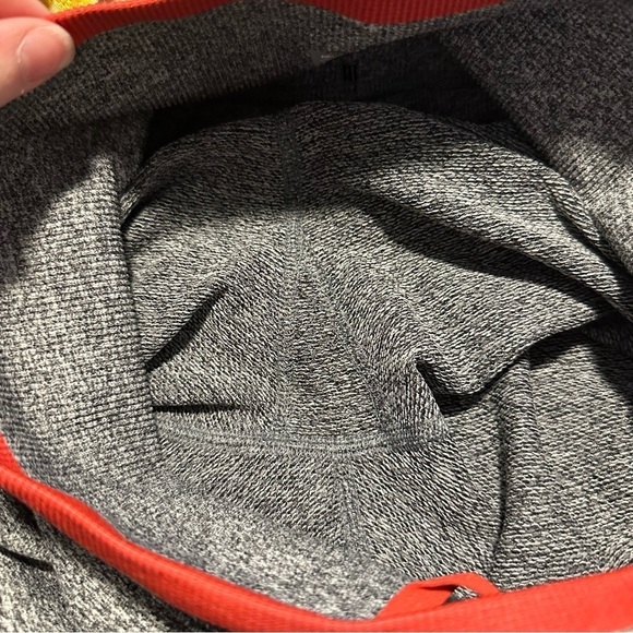 Athleta Andes gray and red ribbed waistband high waisted leggings - Picture 6 of 10